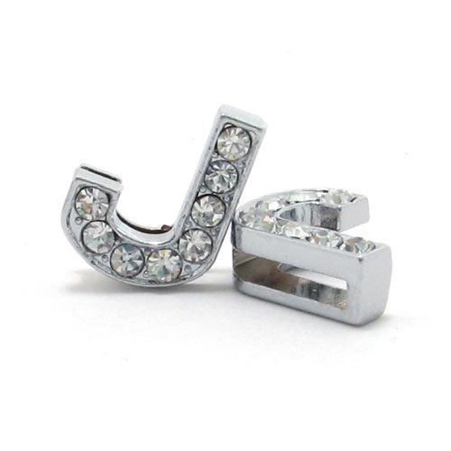 DIY Letter Bracelet 10mm Rhinestone Letter Beads