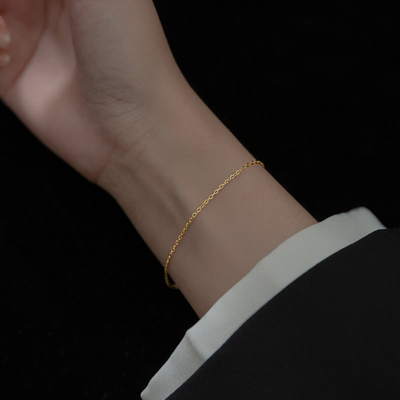 Simple Fashion Single Chain Bracelet All-match Slim