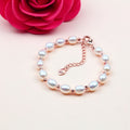 Pulsera de moda, perlas de agua dulce, pulsera de tendencia