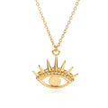 Collar de cobre con colgante de ojo de ángel