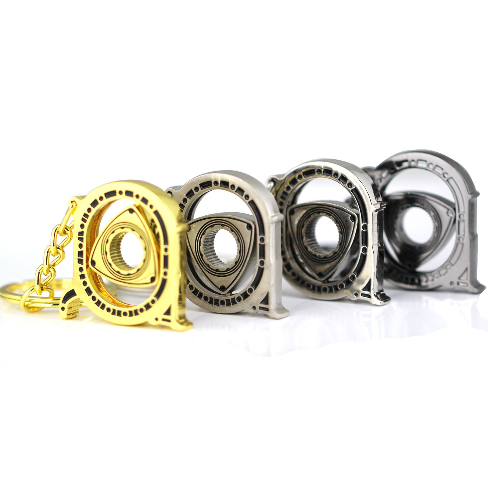 Llavero con rotor de motor de coche que puede girar 360 grados, regalo