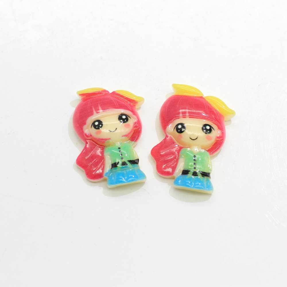 Bonito parche de resina de princesa de dibujos animados para niña, para hacer diademas y horquillas, accesorios, material decorativo para la funda del teléfono