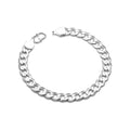 Pulsera de marca de moda urbana para hombre con cadena cubana de plata esterlina 925 y personalidad