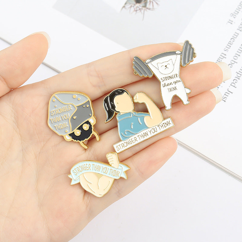 Kreative Persönlichkeit Emaille All-Match Cartoon Brosche Ornament