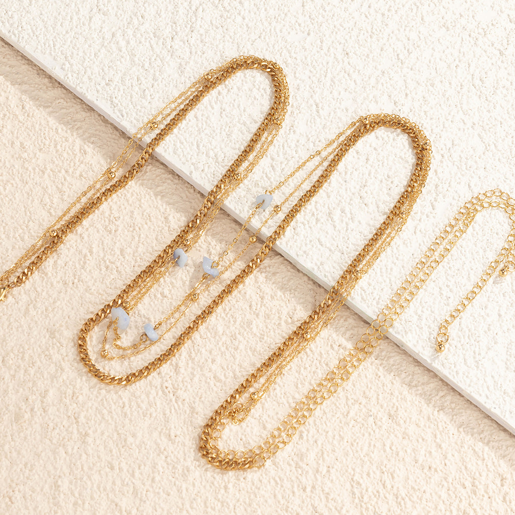 Simple Punk Hollow Chain Lock Body Chain
