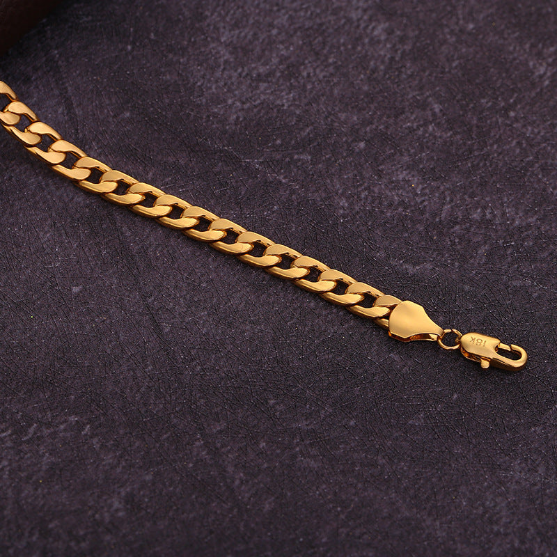 Yunjin NK Halskette NK Kette vergoldet 18K Gold Halskette Herren