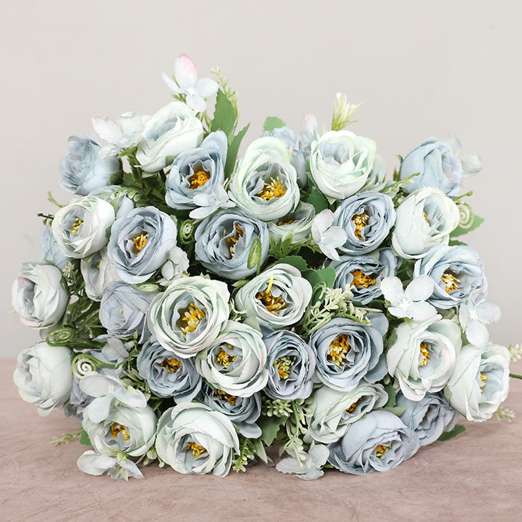 Hochzeitsführer-Layout-Simulation 5 Zinken 10 Rosen