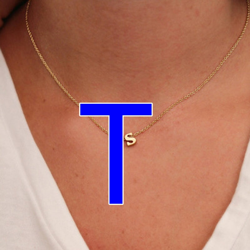 Fashion Exquisite Initial Gold And Silver Clavicle Chain