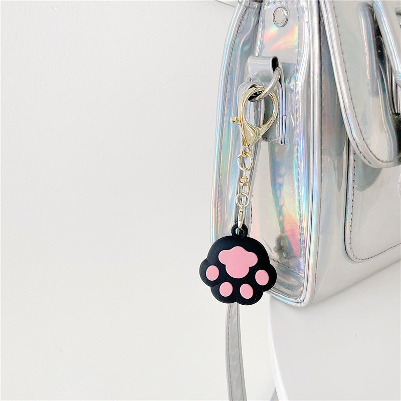 Cartoon Cat Claw Anti-lost Locator Silicone Keychain