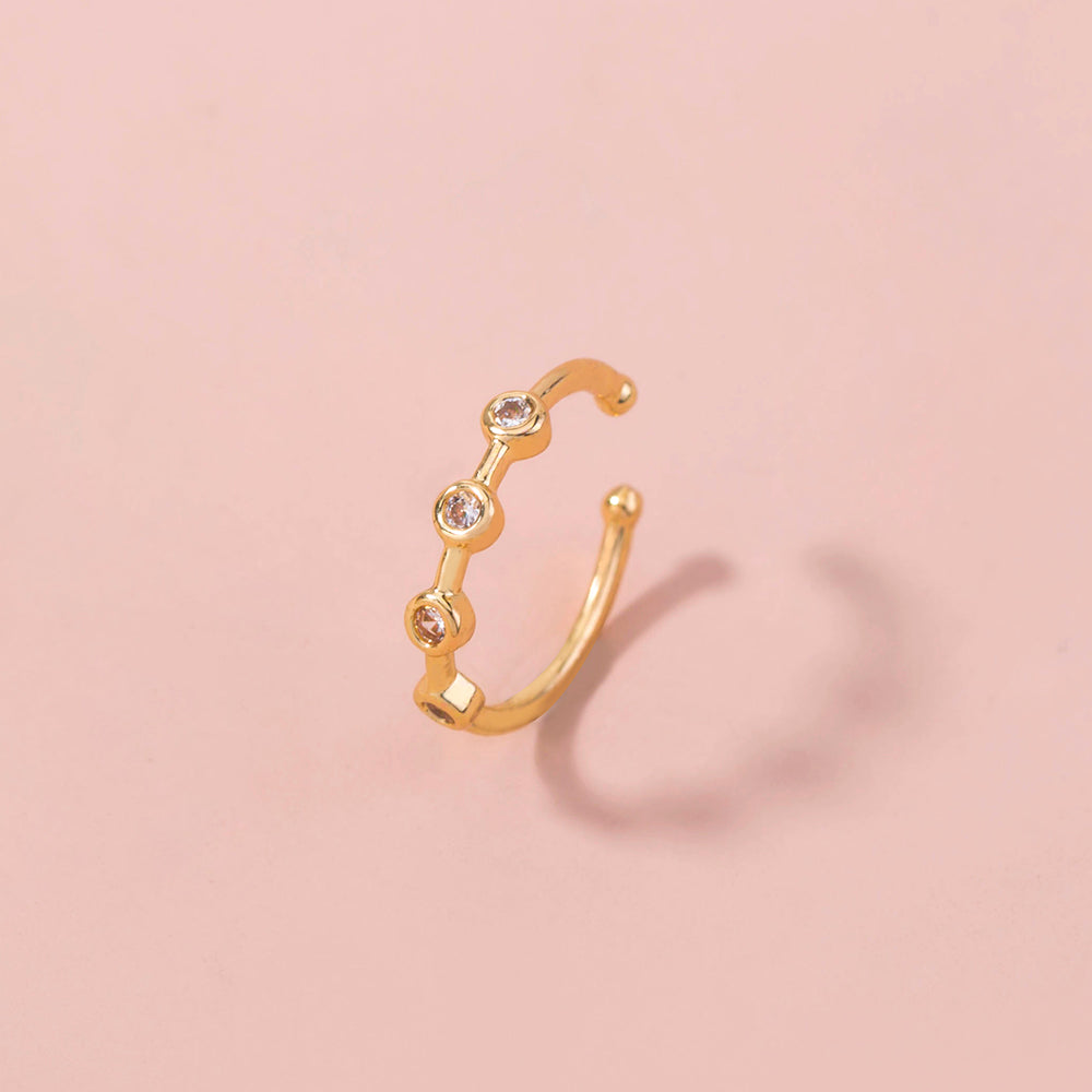 Pendiente de nariz de circonita simple, aro de nariz, accesorios para piercing