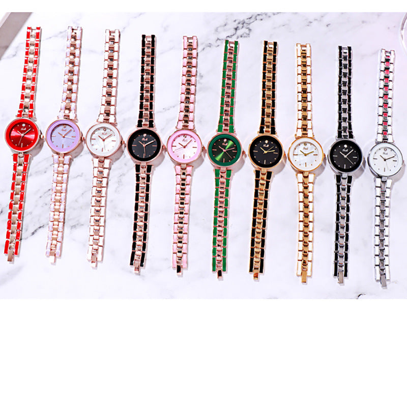 Reloj de mujer estilo coreano, moderno, de cuarzo blanco, para estudiante