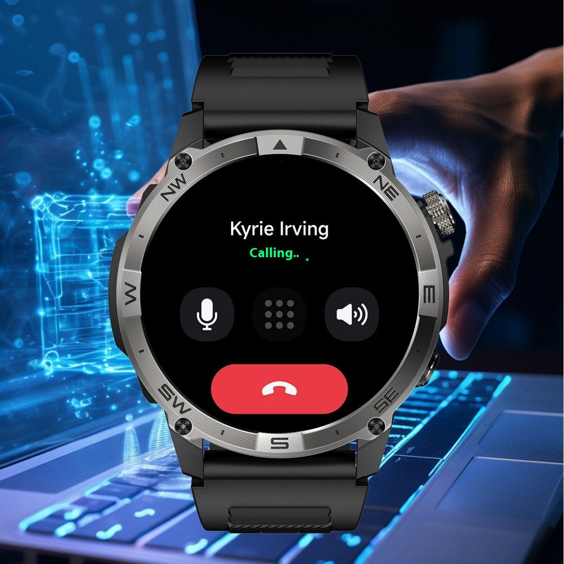 Multifunktionale Höhenmesserdruckkompass Herzfrequenz Blutsauerstoff Sport wasserdichte GPS Smartwatch
