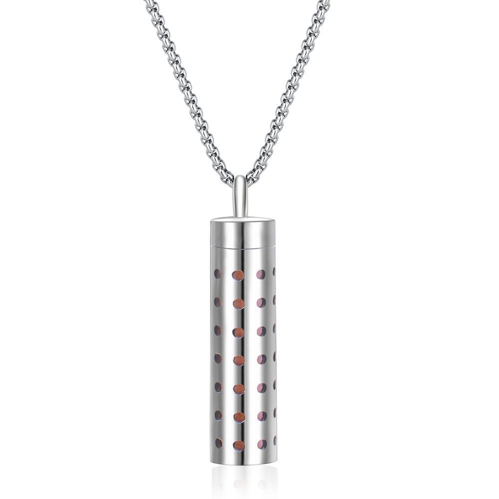 316L Stainless Steel Aromatic Perfume Oil Essential Oil Diffuser Pendant Necklace
