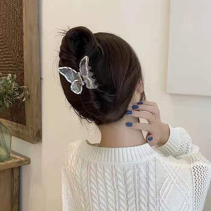 Medium Butterfly Shape Pearl Fancy Pearl Jelly Palette Hair Clip
