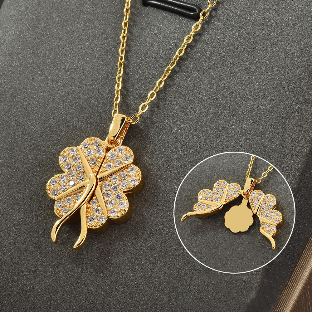 Damenmode Zirkon Offen und Schließendes Schlüsselbein-Collier