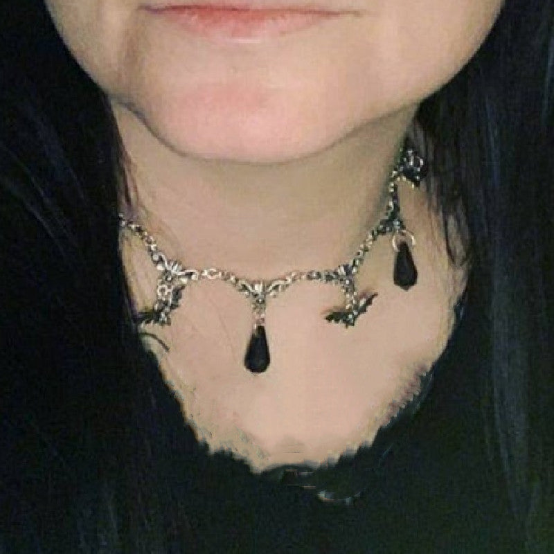 Gothic Fledermaus-Halskette Punk-Schmuck