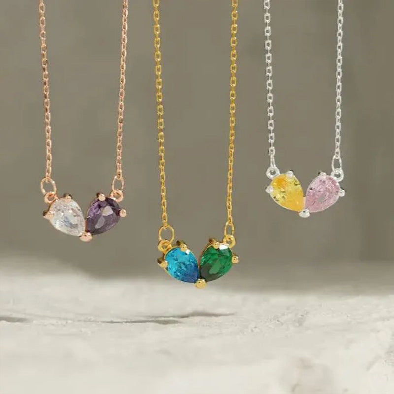 Koreanisches Armband mit Wassertropfen und Kupfer-Diamanten