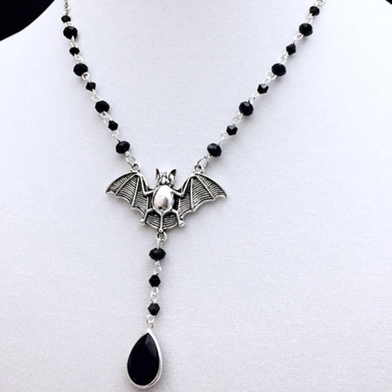Gothic Fledermaus Halskette Damen Charm Schmuck