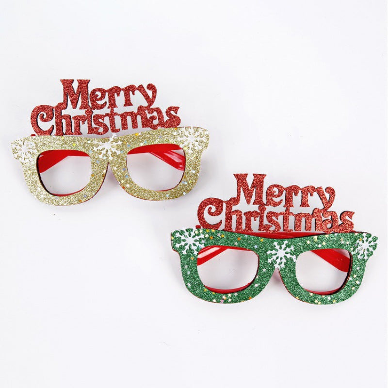 Weihnachtliche kreative Partybrille zum Verkleiden