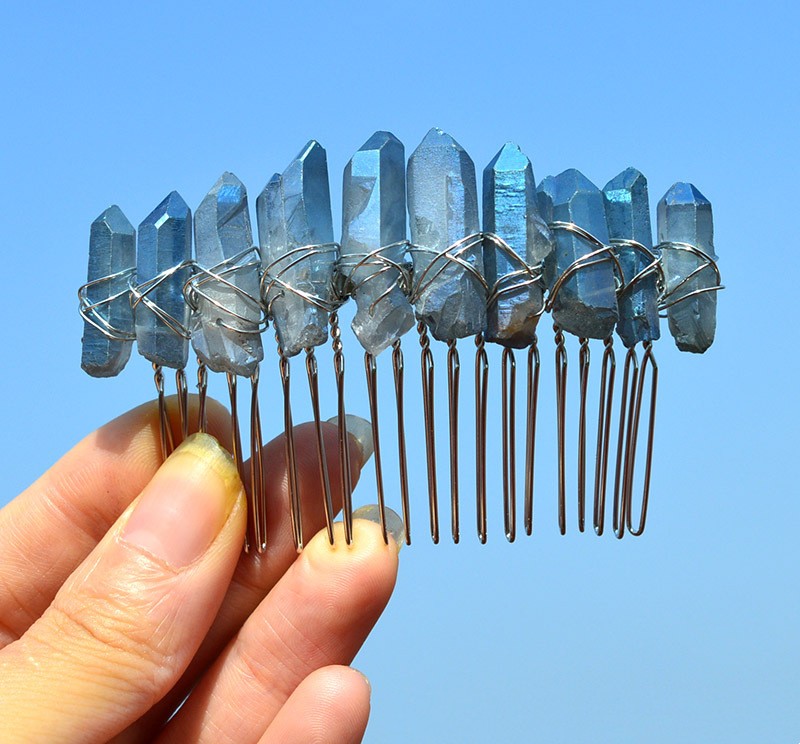 Peineta de Novia Artesanal con Cristales