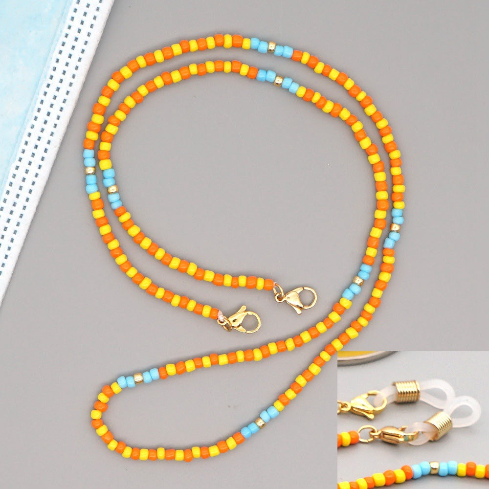 Brillen-Gesichtsmasken-Halskette, Schmuck, Perlen-Schultergurt, modische Sonnenbrillen-Schmuckkordel