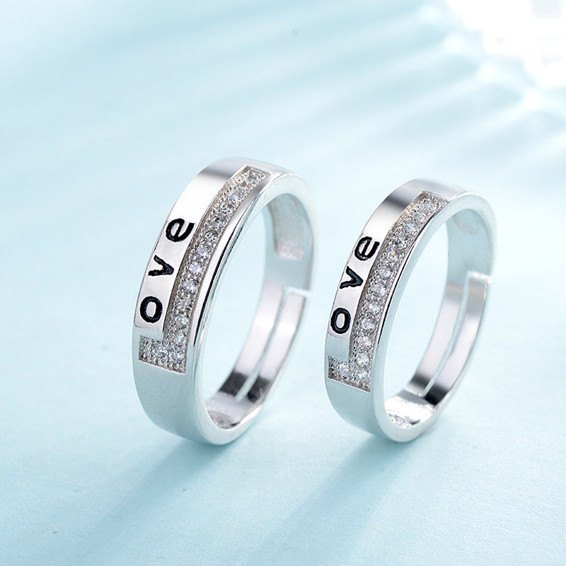 Paar Ring Diamant Männer Und Frauen
