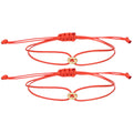Glücks-Symbol-Armband Glücksperlen Paar Armband Set