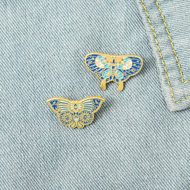 Schmetterling Form Legierung Brosche Schmuck Persönlichkeit Blau