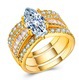 Goldener Ring Set Trendiger Und Modischer Ring