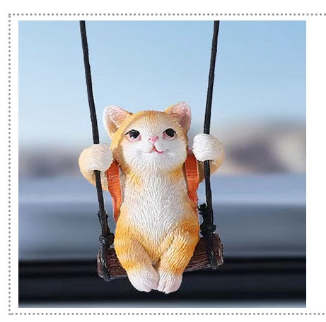 Auto-Aromatherapie-Anhänger Kätzchen-Ornamente Innen Auto Kleiner Schmuck Rückspiegel-Anhänger Zubehör