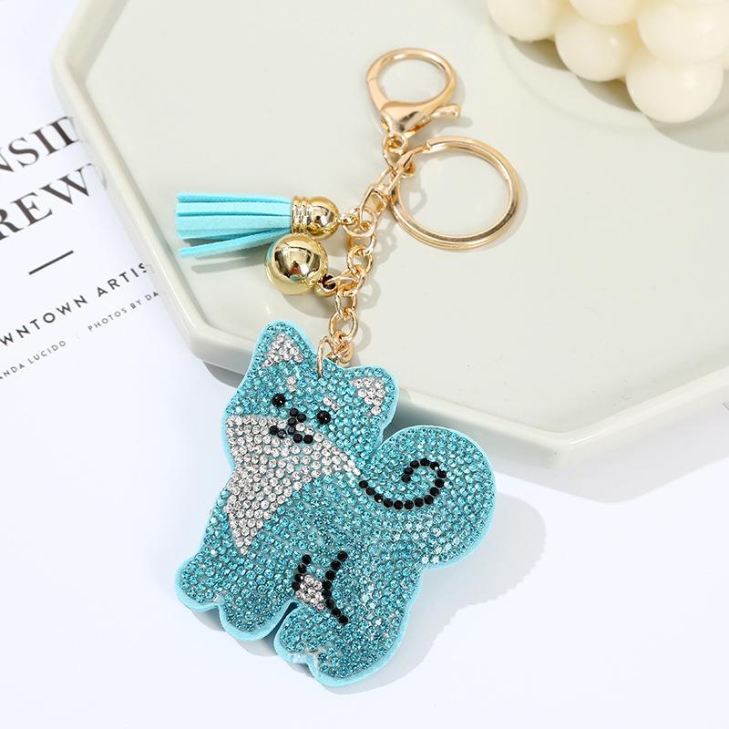 Colgante Llavero de Borla con Diamantes