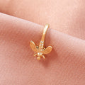 Anillo de nariz de abeja dorada, mini-lindo anillo de nariz de animal