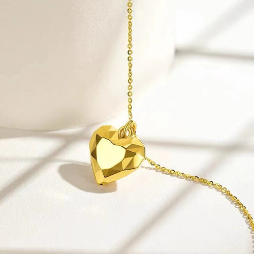 18K Gold Cut Love Gold Pendant Versatile