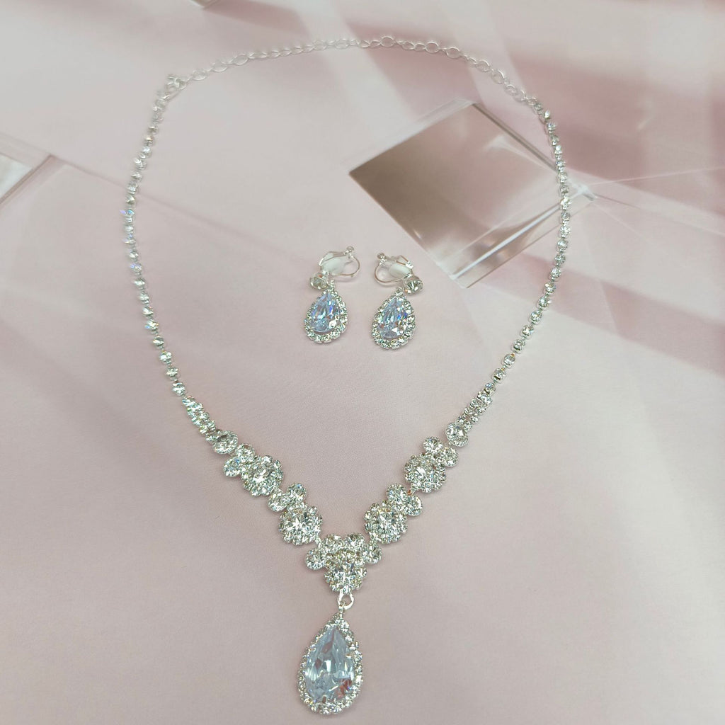 Damenmode Braut Hochzeit Schmuckset