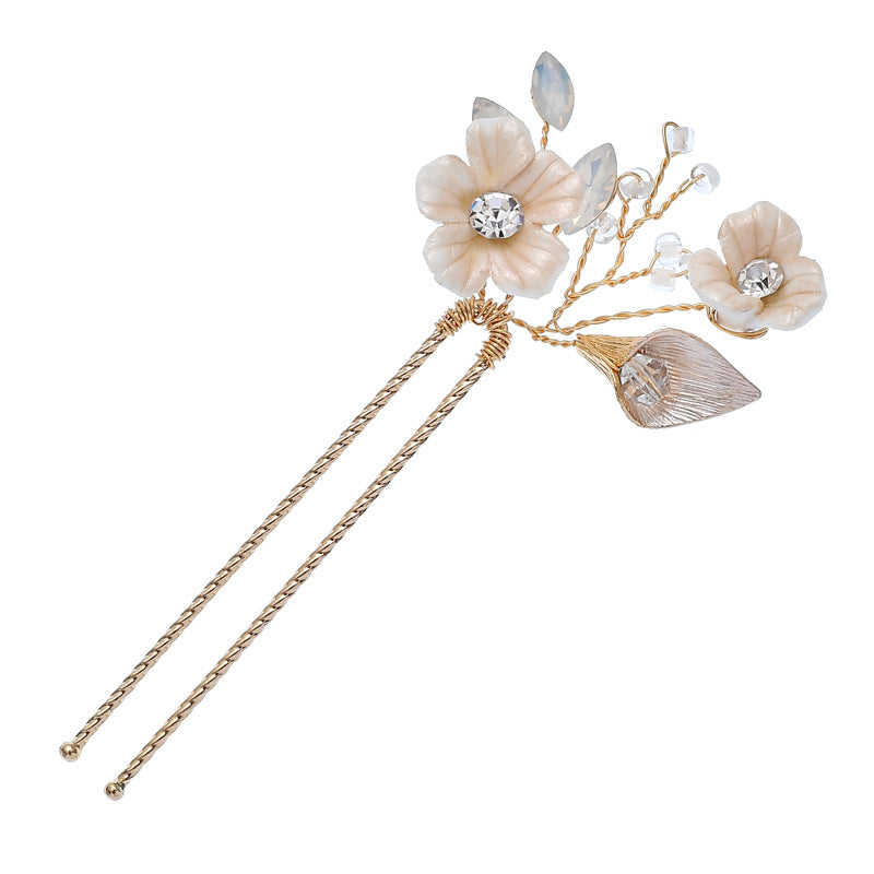 Ohrringe Haarspangen Set Handgefertigte Keramik-Accessoires