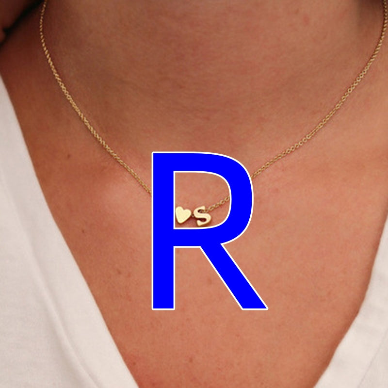 Fashion Exquisite Initial Gold And Silver Clavicle Chain