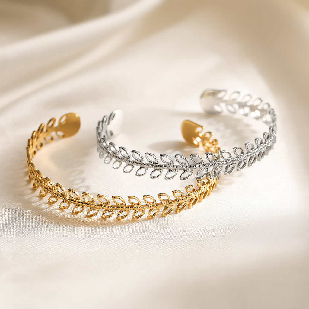 Fashion hohles Edelstahlarmband für Damen