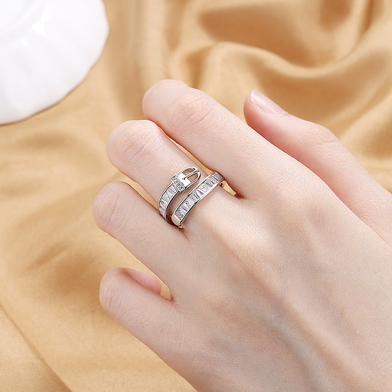 Modeschmuck Personalisierte Gürtelschnalle Ring Weiblich