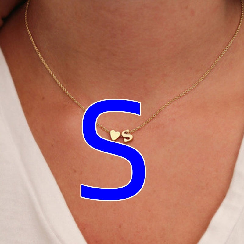 Fashion Exquisite Initial Gold And Silver Clavicle Chain
