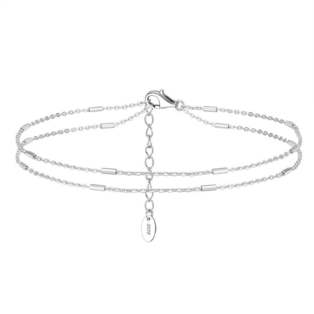 Joyas Cadena de Plata Esterlina S925 para Pies