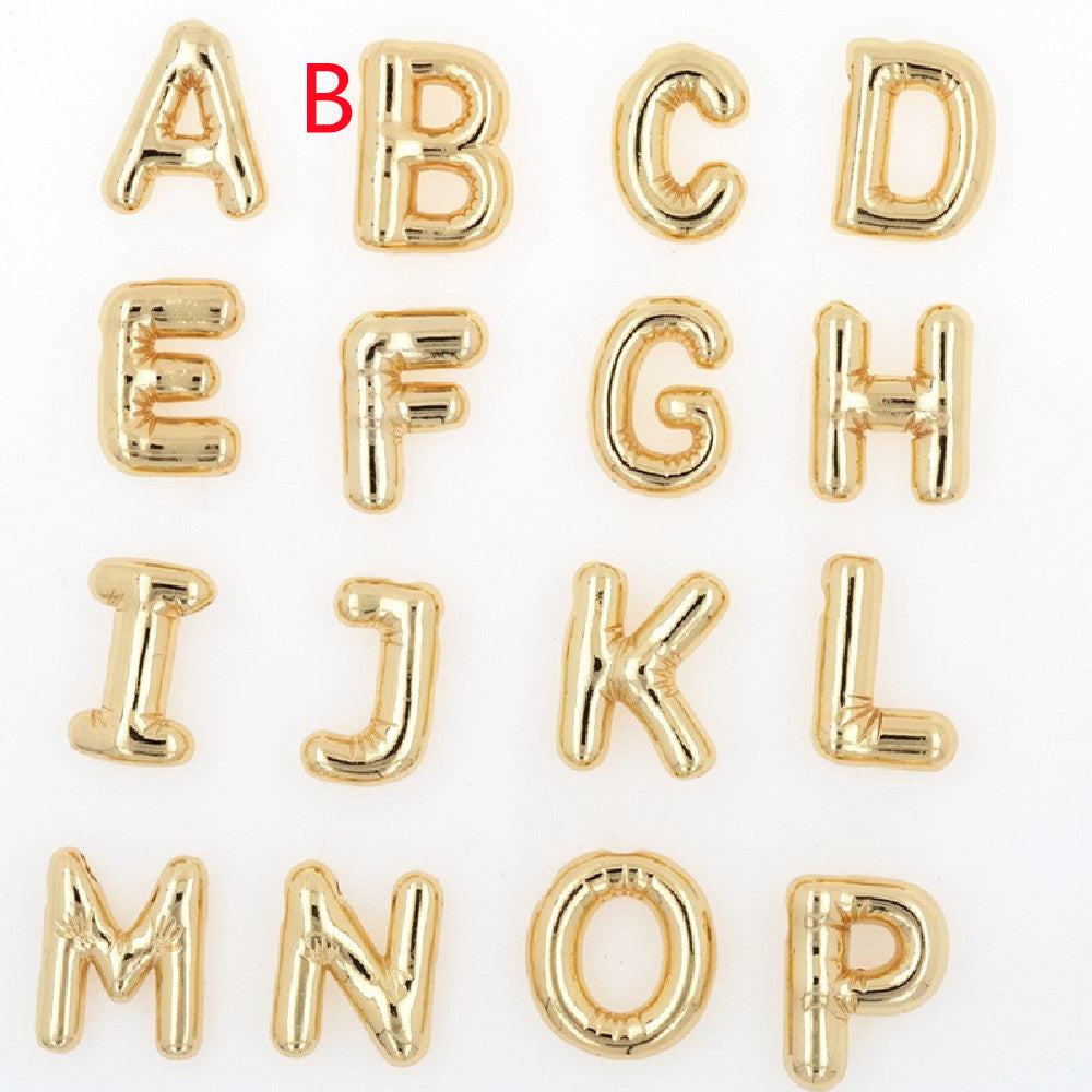 Glossy Letters Copper Pendant Necklace