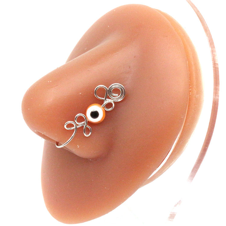 Anillo de nariz y ojos creativo sin perforaciones