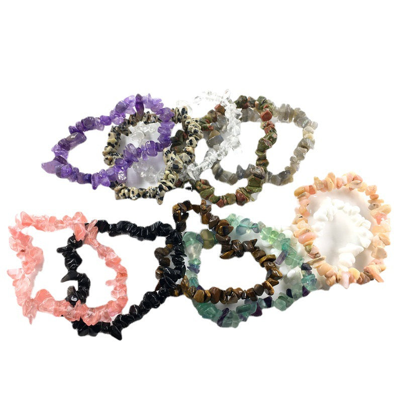 Pulsera de grava para mujer con personalidad y diseño irregular de moda