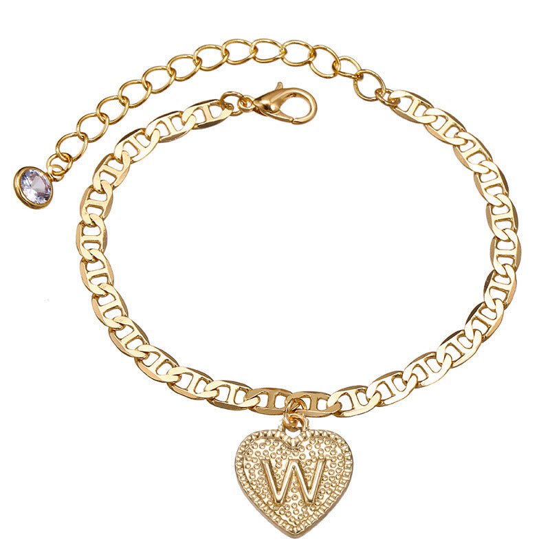 26 English Letters Fashion Men's And Women's Beach Chain