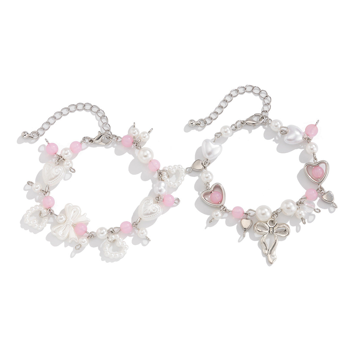 Sweet Bow Alloy Pendant Bracelet