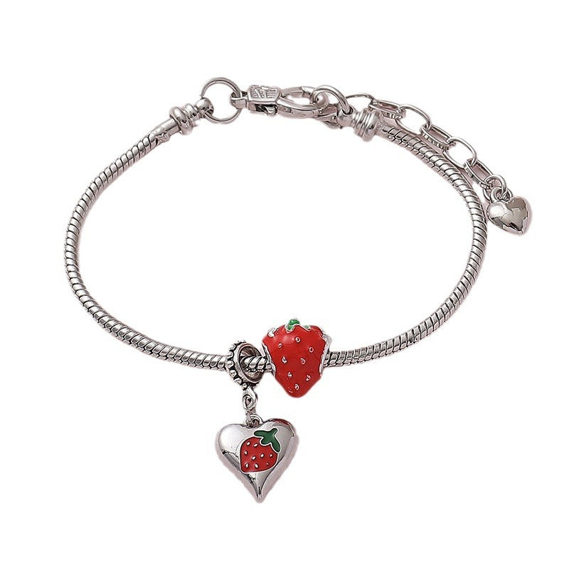 Sweet Cute Love Fruit Strawberry Bracelet