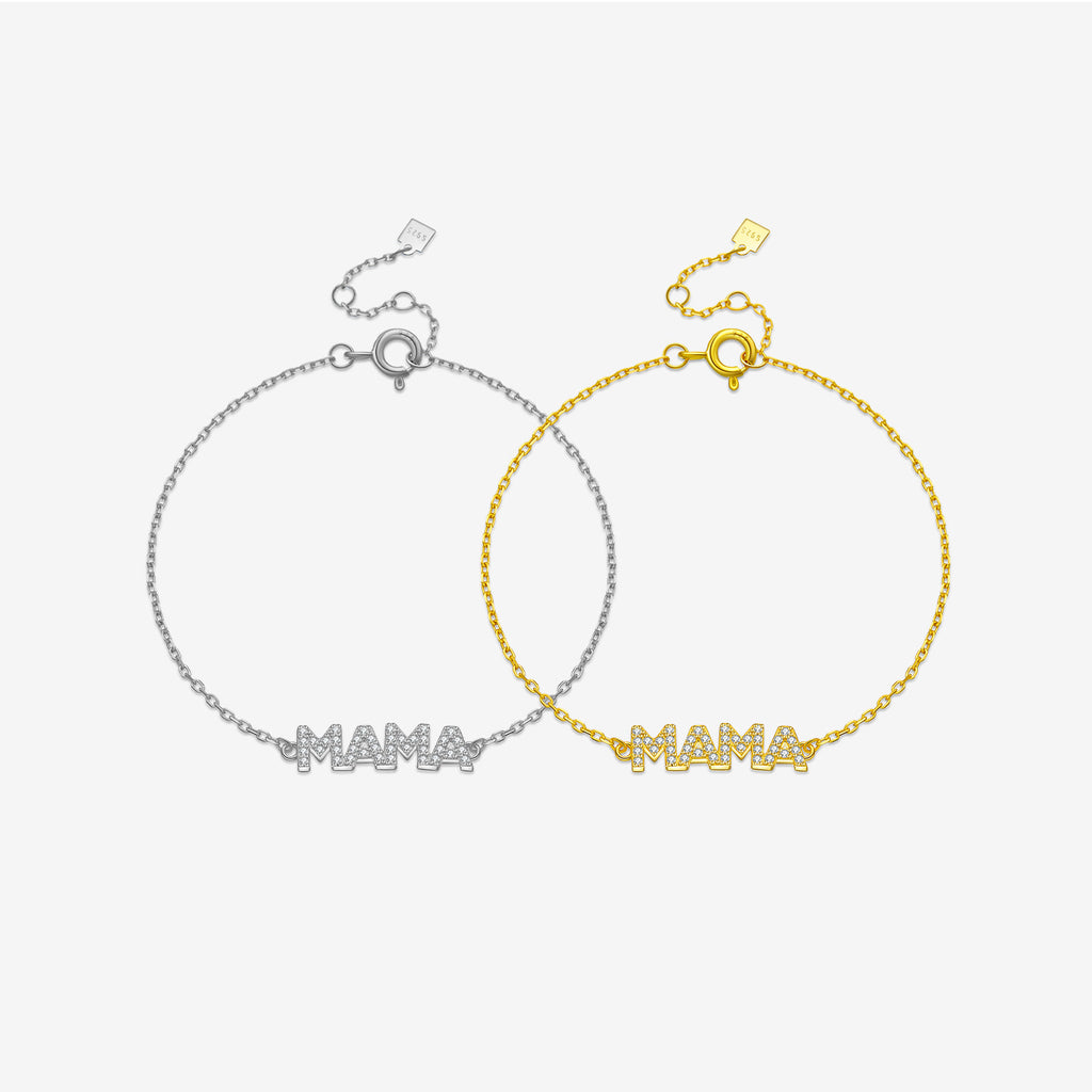 English Letters S925 Silver Bracelet Women's Simple All-match