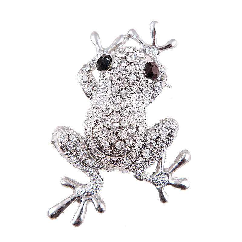 Koreanische Mode Diamant Tier FROGPRINCE Brosche Damen Corsage