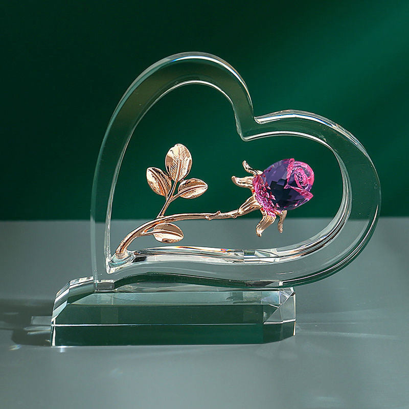 Heimdekoration zum Valentinstag, Rosenherz-Ornamente