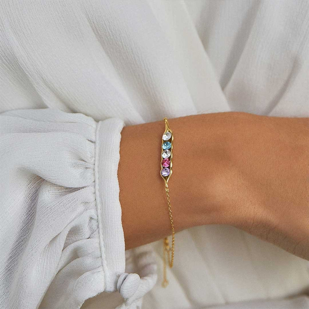 Pulsera Sencilla de Guisantes para el Día de la Madre